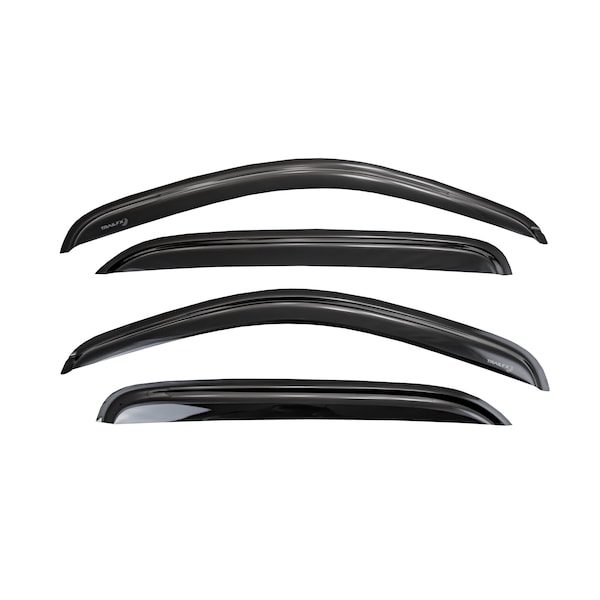 Low Profile, Tape-On, Smoke, Acrylic, Set of 4